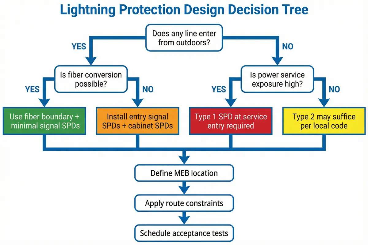 Lightning Protection Design Decision Tree