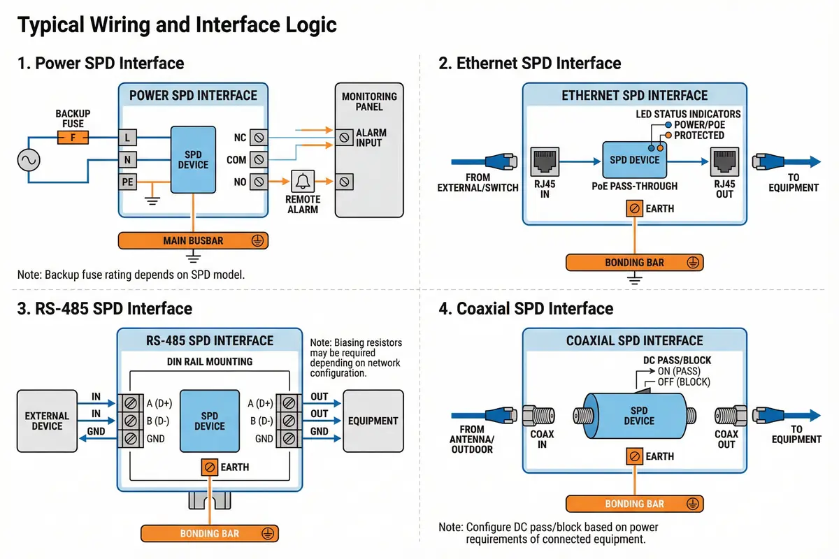 Typical Wiring and Interface Logic Diagrams
